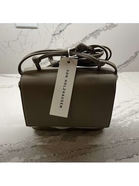 Von Holzhausen Taupe Crossbody Bag